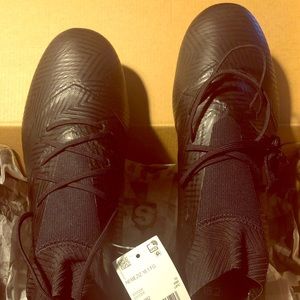 Adidas nemeziz 18.2 FG BLACK SOCCER CLEATS